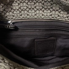 COACH Signature Handbag Brown #QYCW62