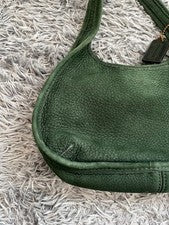 COACH OLD COACH NUBAC GREEN ERGO w charm, Genuine Leather #QY4B20