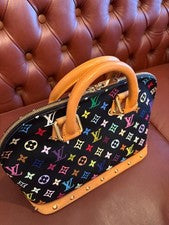LOUIS VUITTON Monogram Handbag Black Monogram Canvas #QY7Y8R