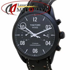 TOM FORD No.002 TF0120256682 TFT002036 Titanium Chronograph Men's Watch, #QYGANA