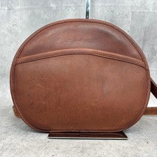 COACH Old Coach shoulder bag, round shape, leather, brown. #QYGIQL