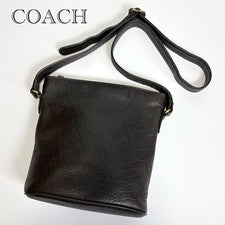 COACH Old Coach Shoulder Bag, Leather, Made in USA #QY6NFM