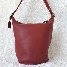 OLD COACH Duffel Sac Bag red XL Shoulder #QY4AM2