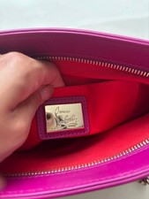 Christian Louboutin Studded Shoulder Bag/Clutch Bag, Pink #QY1XGE