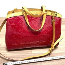 LOUIS VUITTON Monogram Vernis MM Red #QY1JRJ