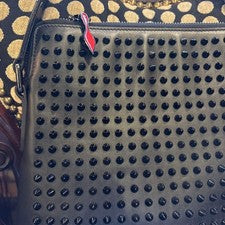 Christian Louboutin studded black shoulder bag #QYIFMX