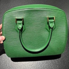LOUIS VUITTON Epi Sablon Mini Boston Handbag M52044 Green #QY25J4