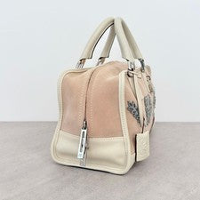 LOEWE Amazona 28 Pink Suede 30th Anniversary Handbag #QY5TTT