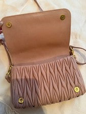 Final price miumiu Miu Miu Matelasse shoulder bag pink beige