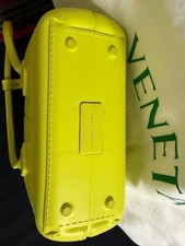 BOTTEGA VENETA Yellow Quilted Rubber Rain Handbag Double Handle #QY4S8A