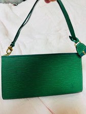 Louis Vuitton Epi Pochette Accessoires Borneo Green #QY5D59