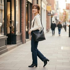 COACH Old Coach Shoulder Bag, Black Leather #QYF0AN