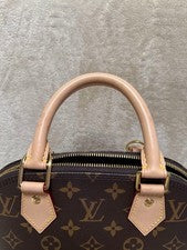 LOUIS VUITTON Alma Mini Brown Monogram Canvas Handbag #QYA4DA