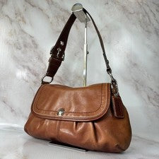 OLD COACH one shoulder leather brown #QY1ANZ