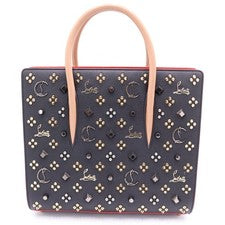 CHRISTIAN LOUBOUTIN Paloma Studded Leather 2-Way Shoulder Bag/Handbag Bl #QYJI6G