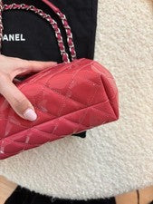 CHANEL Pink Quilted Patent Bag #QY0GLZ