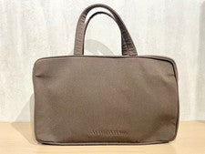 Miu Miu Nylon Boston Bag Tote Bag Brown