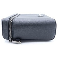 CHRISTIAN LOUBOUTIN Kipi Pouch 2-way Shoulder Bag/Handbag, Black x Red L #QYEKQ7