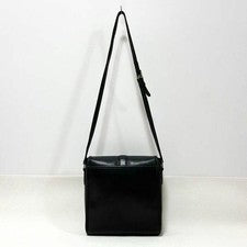 COACH USA OLD Coach Leather Shoulder Bag with Hook Closure Blue #QY7B1G