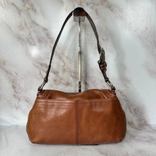 OLD COACH one shoulder leather brown #QY1ANZ