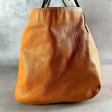 Y2K archive Miu Miu handbag, leather, orange #QYC0FM