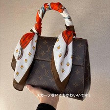 LOUIS VUITTON Cluny BB Monogram Canvas Brown Leather Handbag withStrap Key #QYFW82