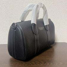 COACH Shoulder Bag/Handbag 2-way Black Compass Bag #QYCFQN