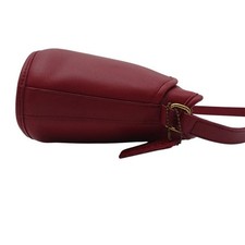 COACH Old Coach Shoulder Bag, Leather, Red, Genuine Leather, Made in USA #QY7B04