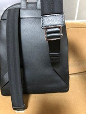 DIOR HOMME Leather Backpack Black New Unused #QY9NCT