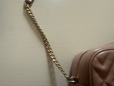 Miu Miu Matelasse leather shoulder bag pink