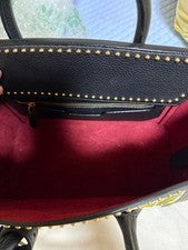 BALLY SOMMET Embroidered Butterfly Floral Leather #QY8L6A
