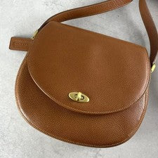 COACH Old Coach Shoulder Bag Turnlock Leather #QY7AUX