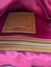 COACH Leather Messenger Bag Old Coach #QY7375