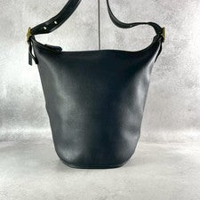COACH Old Coach Bucket Shoulder Bag, Leather, 9085, Black #QY0FXV