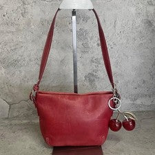 Old Coach Leather Red Accessory Pouch #QY3NXT