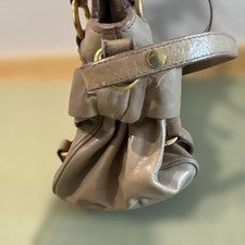 miu miu 2way shoulder bag leather beige