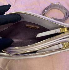 miumiu Miu Miu Matelasse shoulder bag pink beige