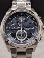 SEIKO 7T92-0KR0 Chronograph, Navy Dial #QY2SEQ