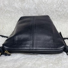 COACH Shoulder Bag, Leather, Black, Old Coach 4130 #QY2DIO