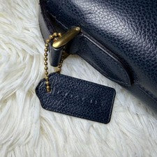 Italian-made Old Coach shoulder bag, navy, 4405 #QYFVWD