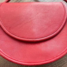 COACH Old Coach leather shoulder bag, red Women #QY0V62