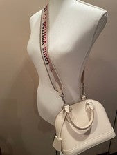 Louis Vuitton Alma BB Epi White #QY38X0