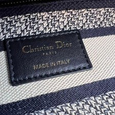 DIOR Handbag Navy Canvas Women #QY1YHS