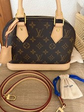 LOUIS VUITTON Alma BB Brown Monogram Canvas Handbag #QYKUJ0