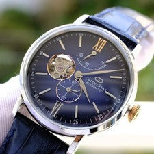 ORIENT STAR limited winding watch, navy #QY00D2