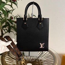 LOUIS VUITTON LOUIS VUITTON Sac Plat Shoulder Bag Handbag Epi Black #QYB5D6