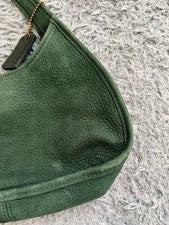 COACH OLD COACH NUBAC GREEN ERGO w charm, Genuine Leather #QY4B20