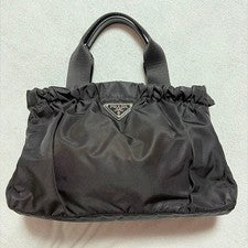 Prada Nylon Gathered Handbag NERO BN1663 #QY098V