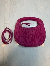 miu miu Matelasse handbag pink suede