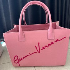VERSACE Pink Handbag Tote Bag #QY621U